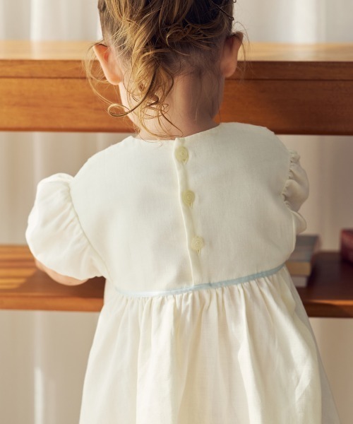 ワンピース 「10mois(ディモワ)」fleurドレス 80・90・100cm キッズ 子供服 女の子の画像