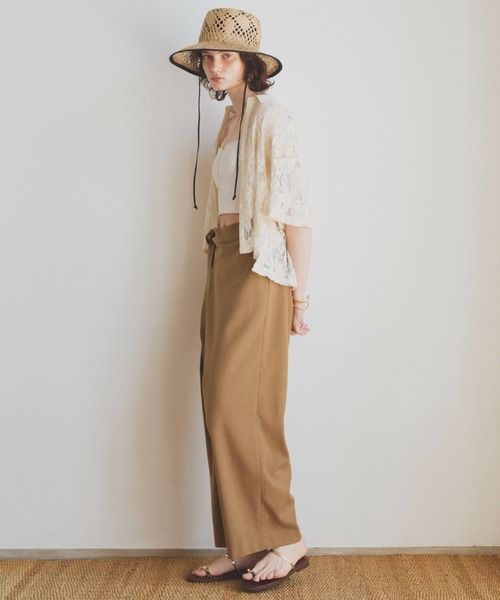 「DOUX ARCHIVES」 パンツ 38 キャメル レディース_画像8