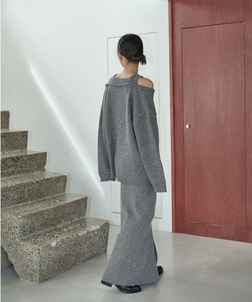 「AIC.」 長袖ニット FREE ブラック レディース_画像7