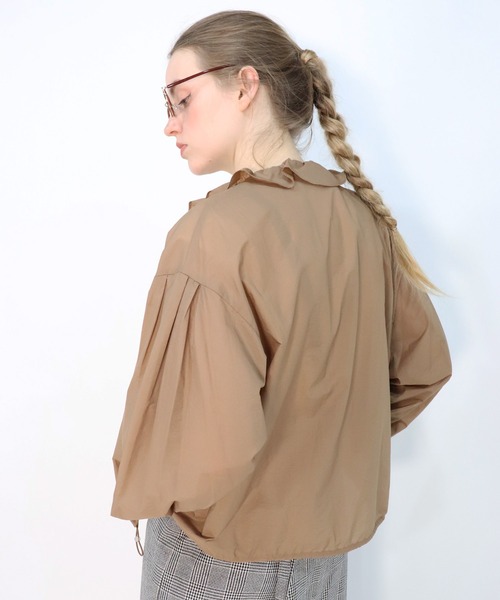 「haupia」 長袖ブラウス MEDIUM ブラウン レディース_画像7