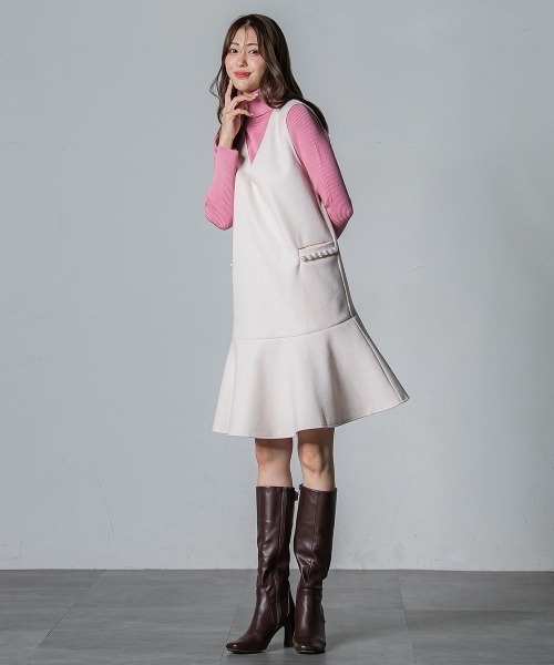 「QUEENS COURT」 サロペットスカート S ブラック レディース_画像9