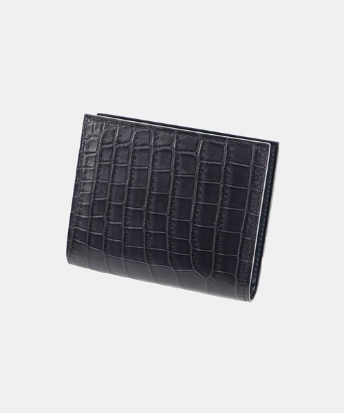 【未使用品】　レンマ　マリスコ　プエブロネビア　ブラック　財布 lemma（レンマ） 財布 マリスコ Marisco コンパクト財布 クロコダイル