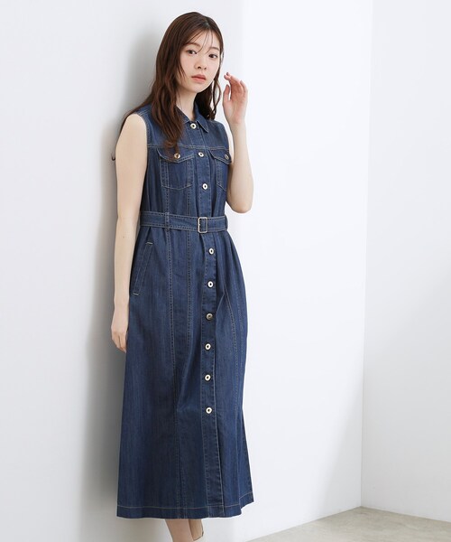 grove（グローブ） ワンピース 「貴島明日香さん着用」デニムフレア