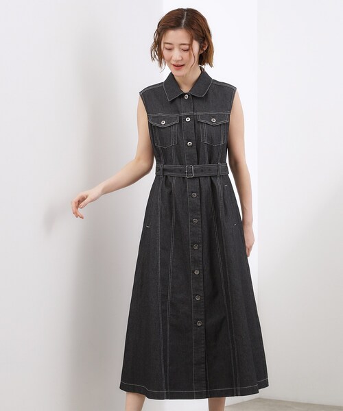 grove（グローブ） ワンピース 「貴島明日香さん着用」デニムフレア