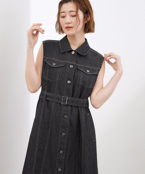 grove（グローブ） ワンピース 「貴島明日香さん着用」デニムフレア