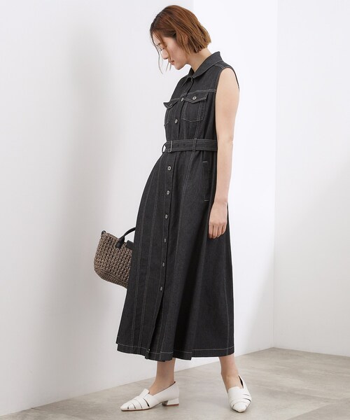 grove（グローブ） ワンピース 「貴島明日香さん着用」デニムフレア