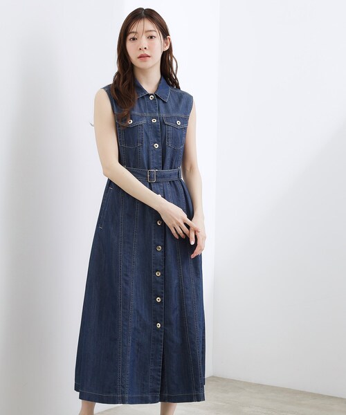 grove（グローブ） ワンピース 「貴島明日香さん着用」デニムフレア