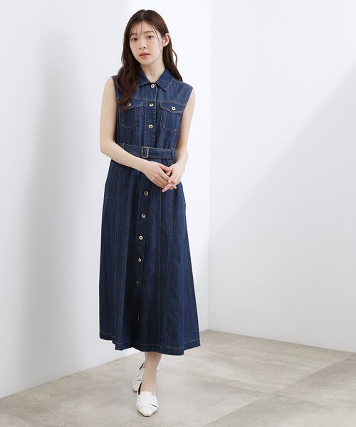 grove（グローブ） ワンピース 「貴島明日香さん着用」デニムフレア