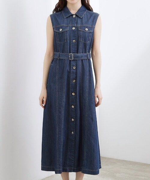 grove（グローブ） ワンピース 「貴島明日香さん着用」デニムフレア