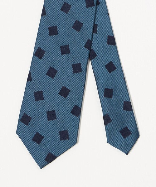 UNITED ARROWS（ユナイテッドアローズ） ネクタイ ブルー スクエア