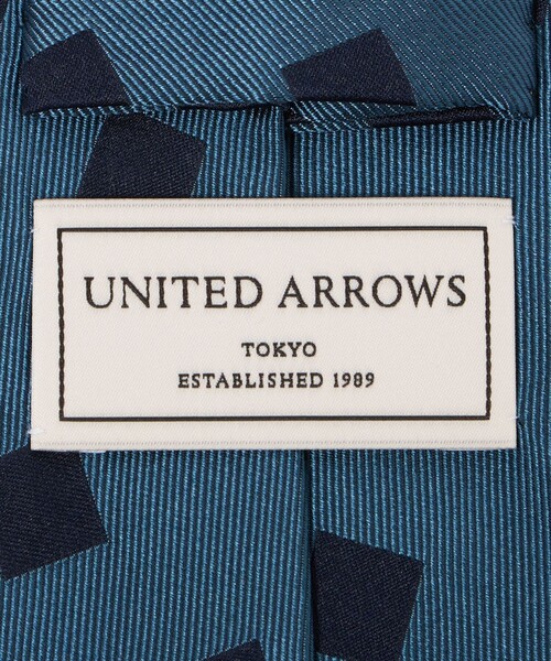 UNITED ARROWS（ユナイテッドアローズ） ネクタイ ブルー スクエア