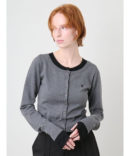 SORIN Cardigan/レイヤードライクカーディガン Like セール】Layered ソリン　カーディガン トップス