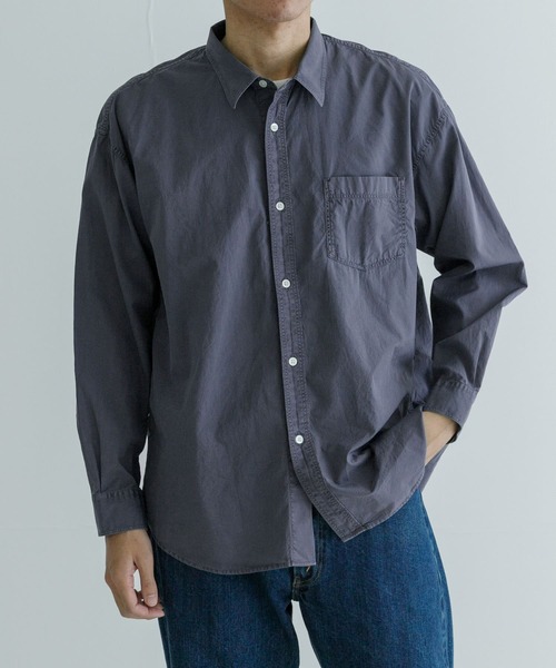 「THOMAS MASON」 長袖シャツ LARGE ネイビー メンズの画像