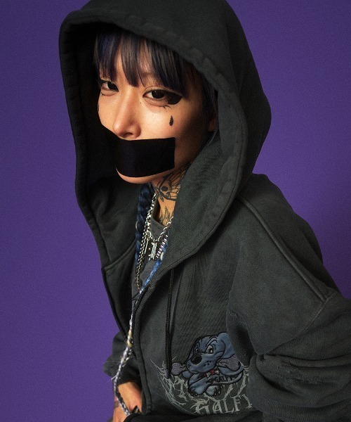 GALFY（ガルフィー） ジップアップパーカー L ブラック メンズ