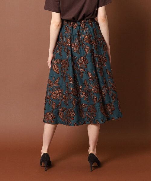 「DRESSTERIOR」 フレアスカート 36 グリーン レディースの画像