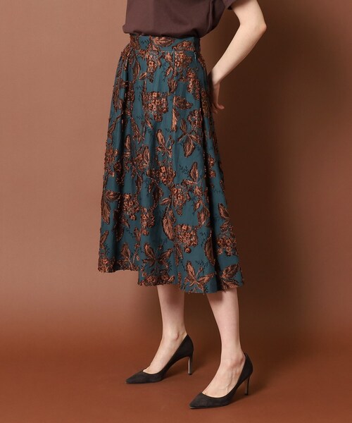 「DRESSTERIOR」 フレアスカート 36 グリーン レディースの画像