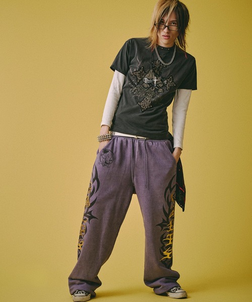 GALFY（ガルフィー） ワイドパンツ スウェットパンツ ジャージ 「GALFY