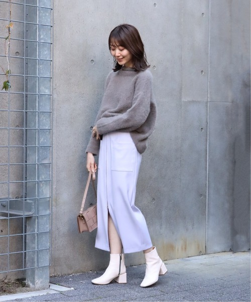 「NOBLE」 スカート 38 ブラウン レディース_画像4