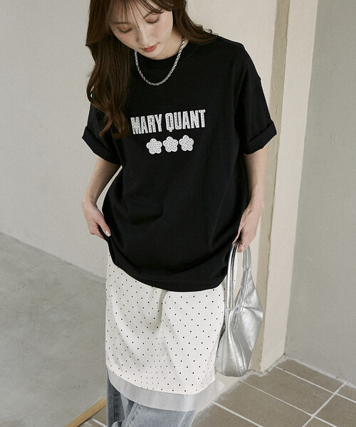マリークワント　ロゴ　tシャツ　未使用 MARY QUANT（マリークヮント） tシャツ マリークワント mary quant
