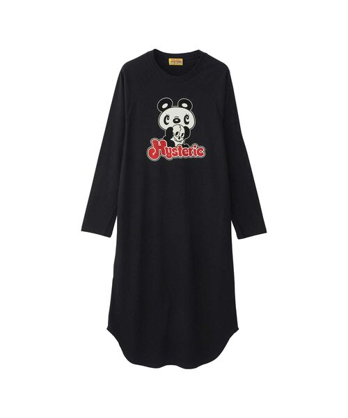 「HYSTERIC GLAMOUR」 長袖ワンピース FREE ブラック レディース