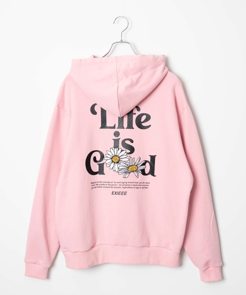 「EXIEEE」 プルオーバーパーカー LARGE ピンク レディース_画像9