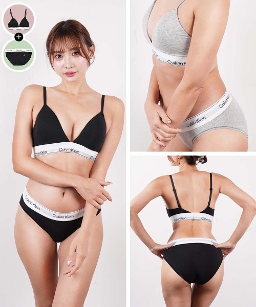 新品タグ付き   カルバンクライン ブラ&ショーツ セット Calvin Klein（カルバン・クライン） ブラジャー ショーツセット