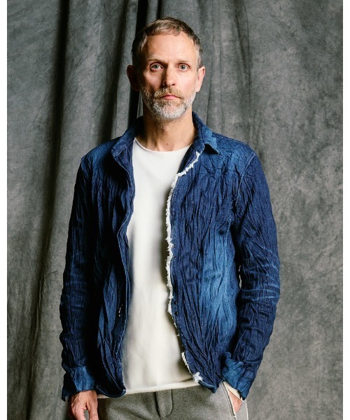 シャツ 2-hook denim shirt メンズの画像
