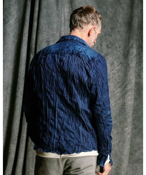 シャツ 2-hook denim shirt メンズの画像