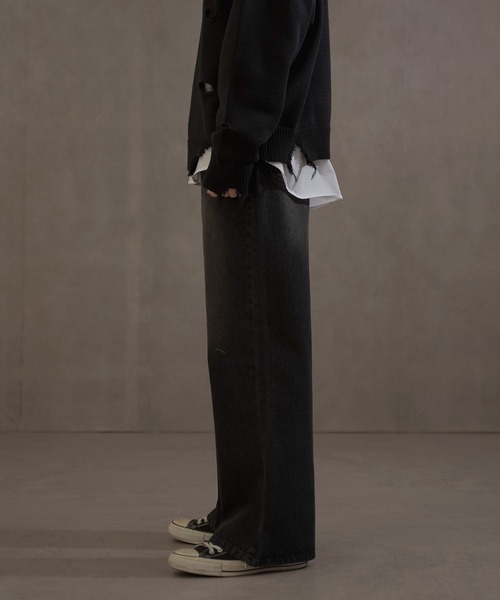 「LUCY」 デニムパンツ LARGE スカイブルー メンズ_画像2
