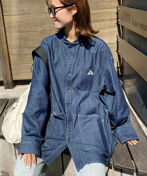 「GEVACO」 長袖シャツ MEDIUM ブルー メンズ_画像2