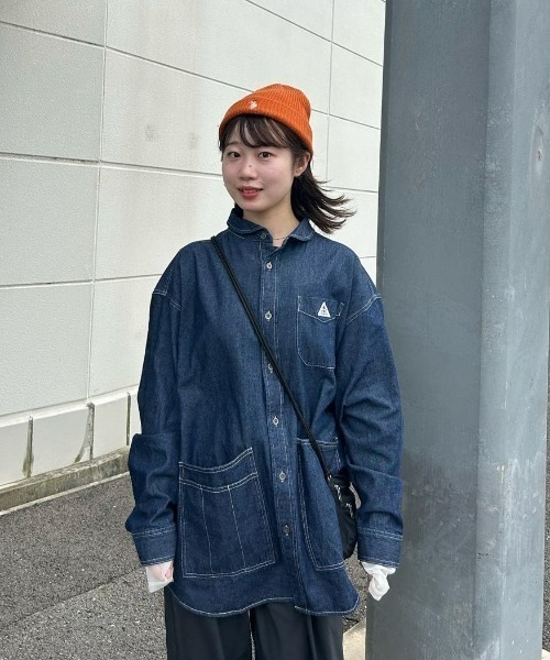 「GEVACO」 長袖シャツ MEDIUM ブルー メンズ_画像6
