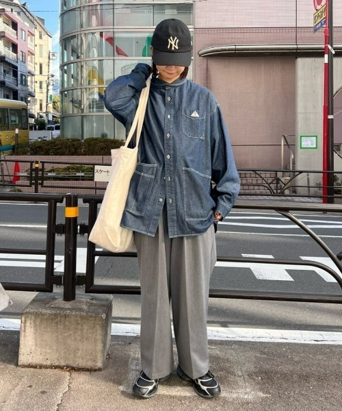 「GEVACO」 長袖シャツ MEDIUM ブルー メンズ_画像7