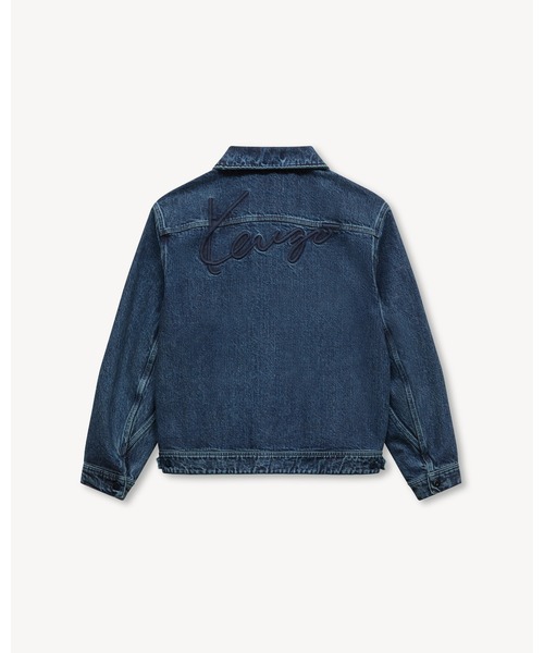 デニムジャケット gジャン 'KENZO Signature' ユーティリティ ジャケット イン ジャパニーズ デニム メンズの画像
