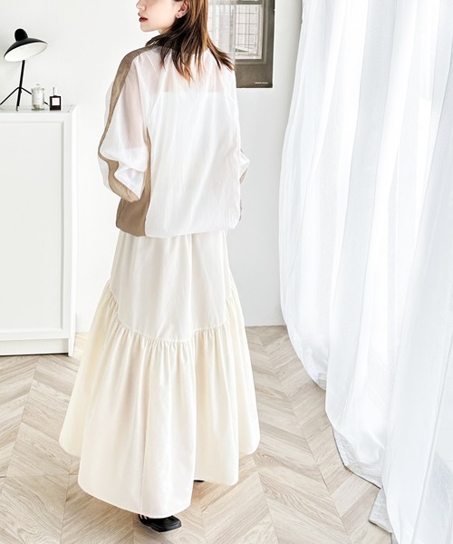 「classicalelf」 長袖ブラウス X-LARGE オフホワイト レディース_画像4