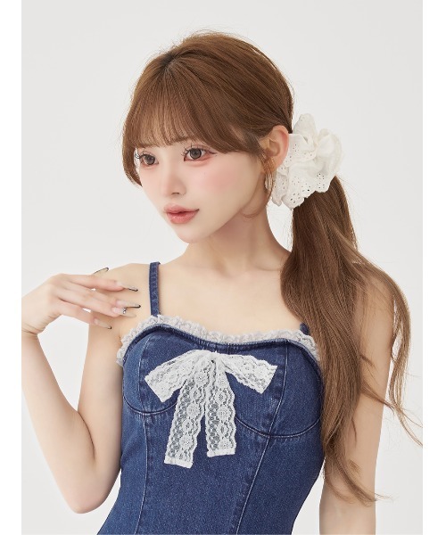 Darich（ダーリッチ） ワンピース コルセットデニムレースミニ
