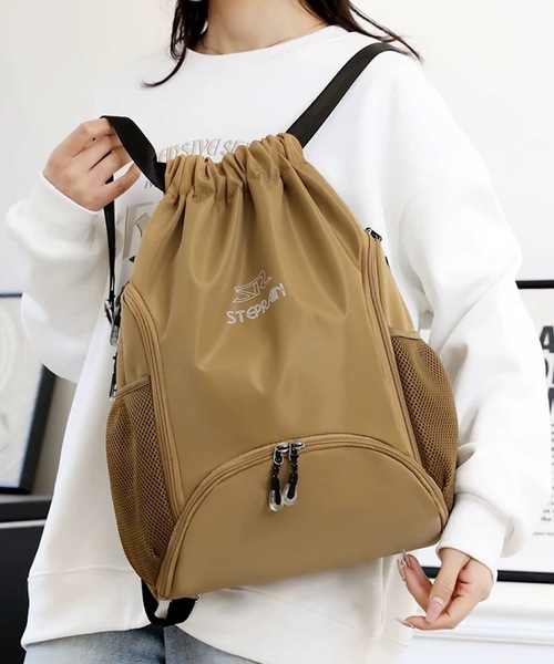 vakt. B pack BI 茶 brown 大 リュック ナップサック CELENA BEATS デイバック リュック 大容量 ナップサック型スポーツ