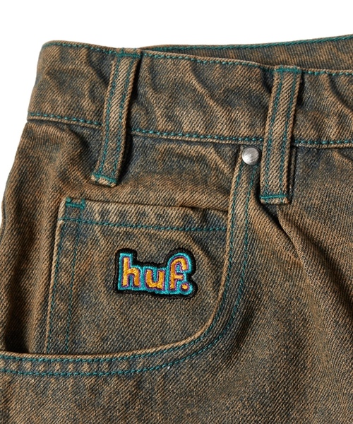 HUF（ハフ） デニムハーフパンツ 36inch ブラック系その他 メンズ