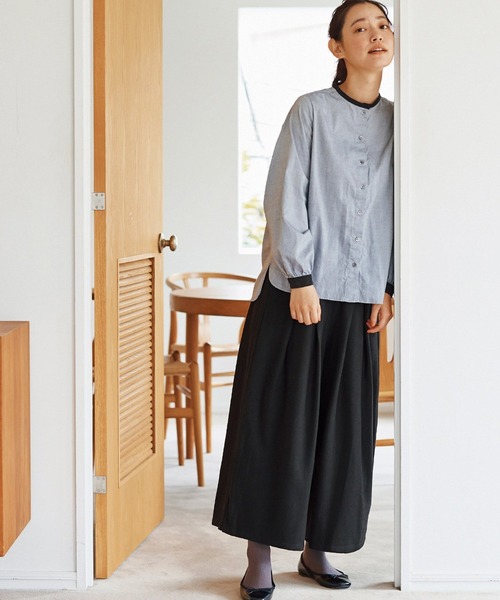「and myera」 長袖ブラウス MEDIUM グレー レディース_画像2