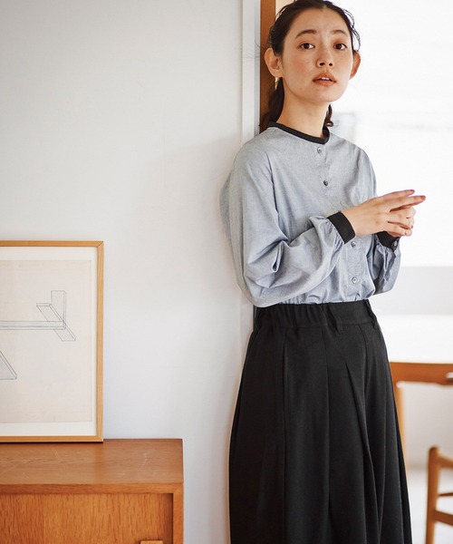「and myera」 長袖ブラウス MEDIUM グレー レディース_画像5