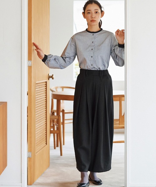 「and myera」 長袖ブラウス MEDIUM グレー レディース_画像6