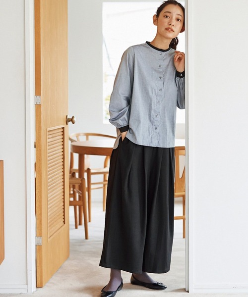 「and myera」 長袖ブラウス MEDIUM グレー レディース_画像8