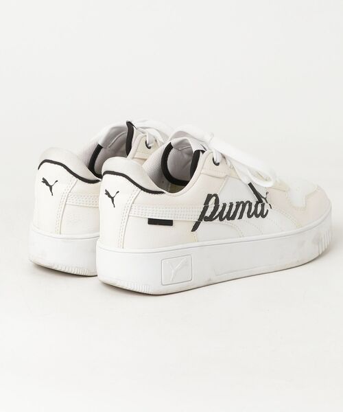 「PUMA」 ローカットスニーカー 25.0cm ホワイト レディース_画像2