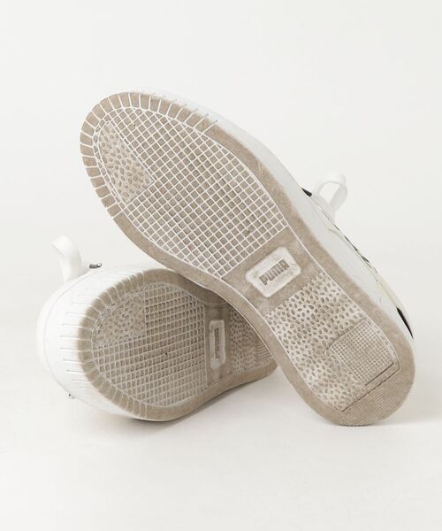 「PUMA」 ローカットスニーカー 25.0cm ホワイト レディース_画像3