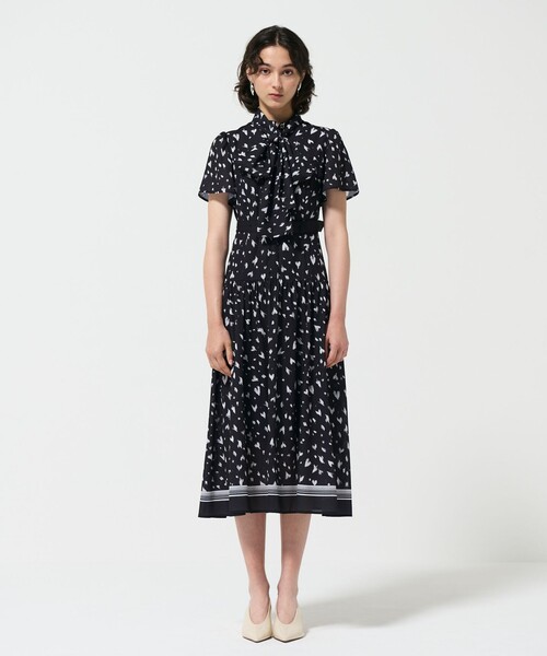 「GRACE CONTINENTAL」 半袖ワンピース 36 ブルー レディース_画像9