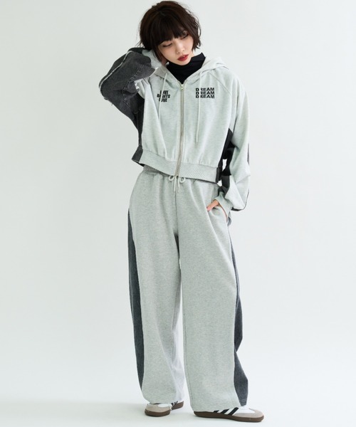 「A.D.C.L.」 ジップアップパーカー L ブラック レディース_画像4