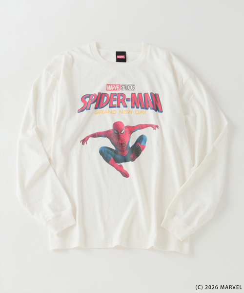 スパイダーマン　tシャツ　Lサイズ MARVEL（マーベル） tシャツ スパイダーマン 別注 グラフィック ロンT