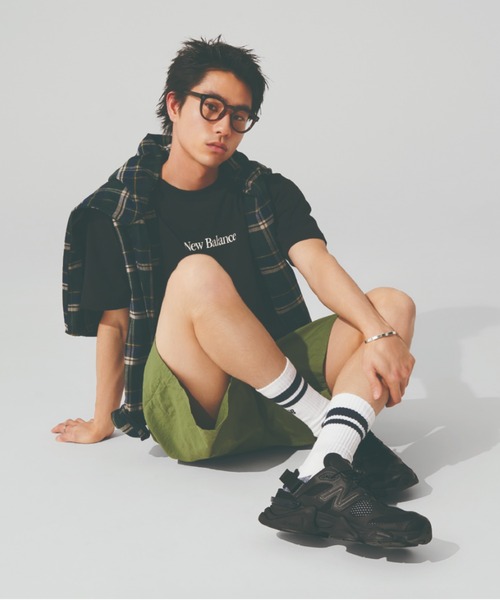 「New Balance」 ローカットスニーカー 22.5cm ブラック レディース_画像4
