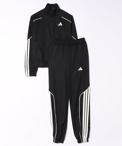 タグ付き アディダス　トラックスーツ セットアップ ブラック ☺︎ adidas（アディダス） セットアップ 「adidas」スタジアム トラック