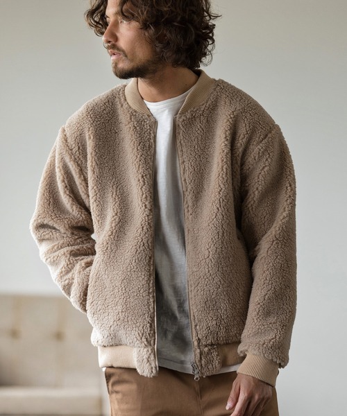 ジャケット ブルゾン mj7934-BOA FULL ZIP RIB 