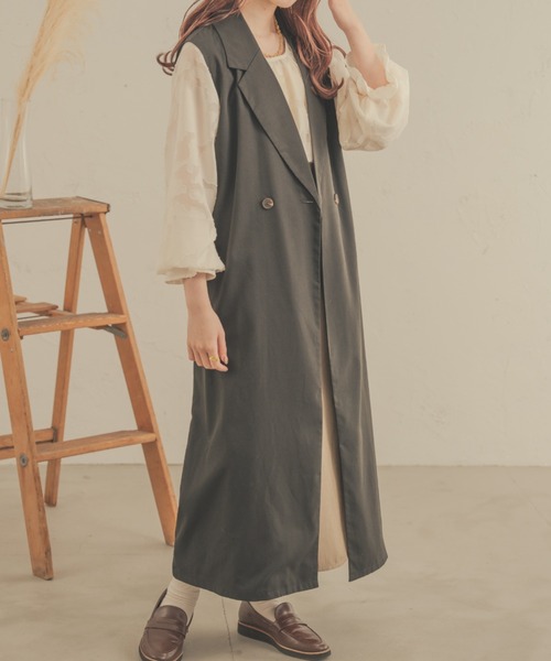 Ambre Neige（アンブルネージュ） ベスト ジレ 「新色追加」ロング